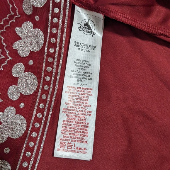 NWT! Her Universe Disney Mickey And Minnie Mouse Holiday Dress Burgundy Size XL - Picture 13 of 16